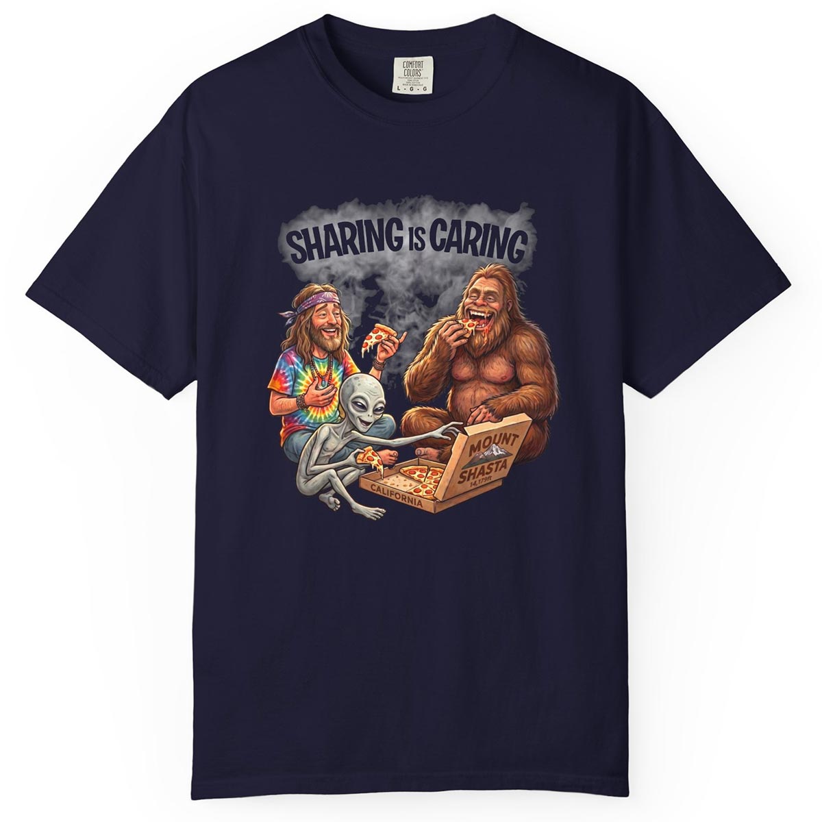 Mount Shasta Legends Sharing is Caring T-Shirt