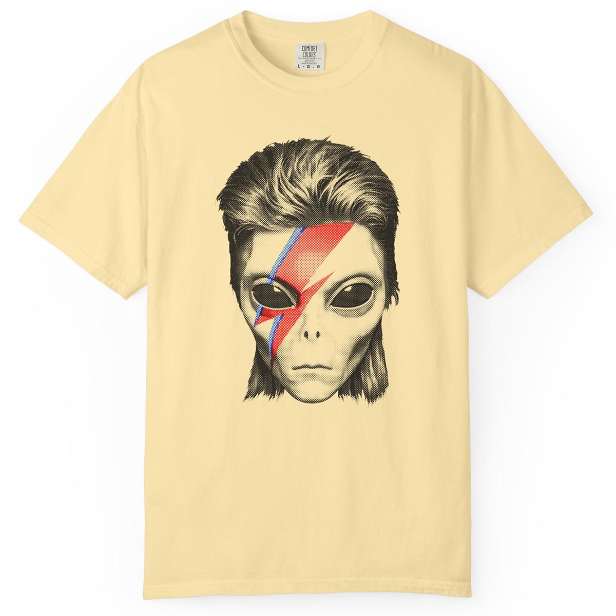 Alien Lightning Bolt Bowie-Inspired T-Shirt