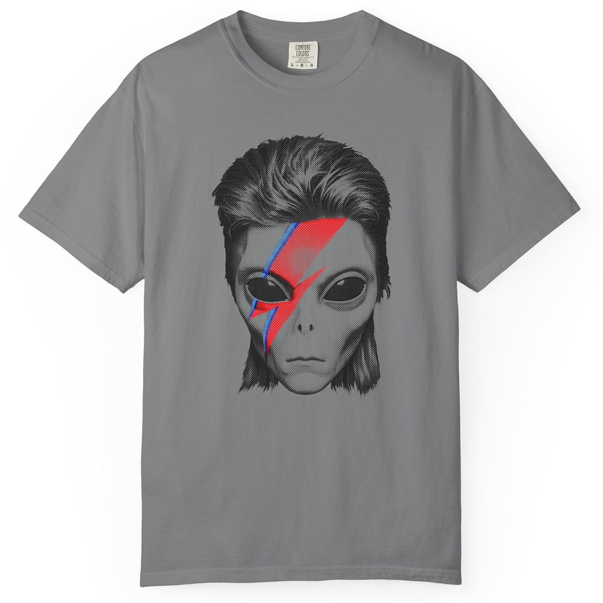 Alien Lightning Bolt Bowie-Inspired T-Shirt