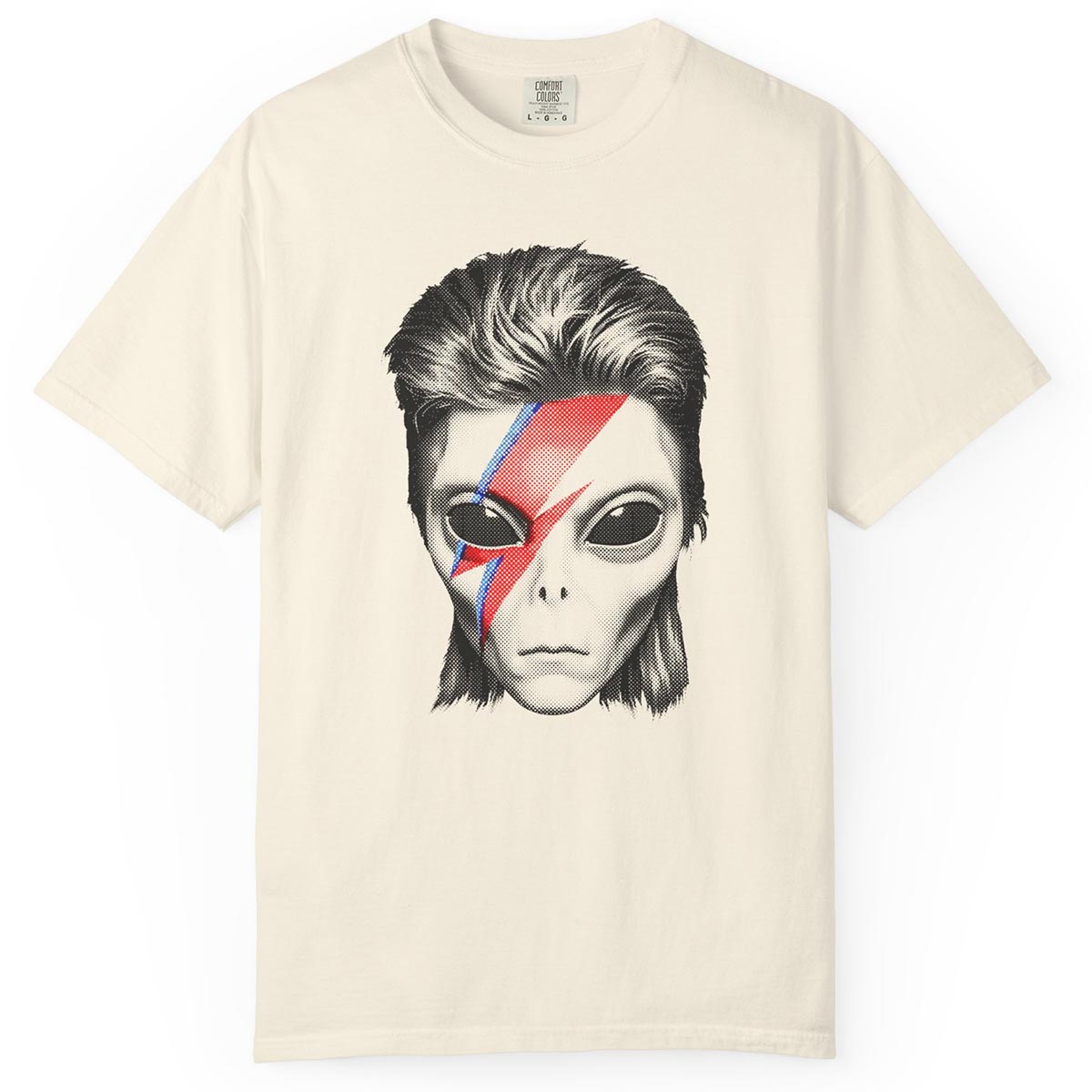 Alien Lightning Bolt Bowie-Inspired T-Shirt