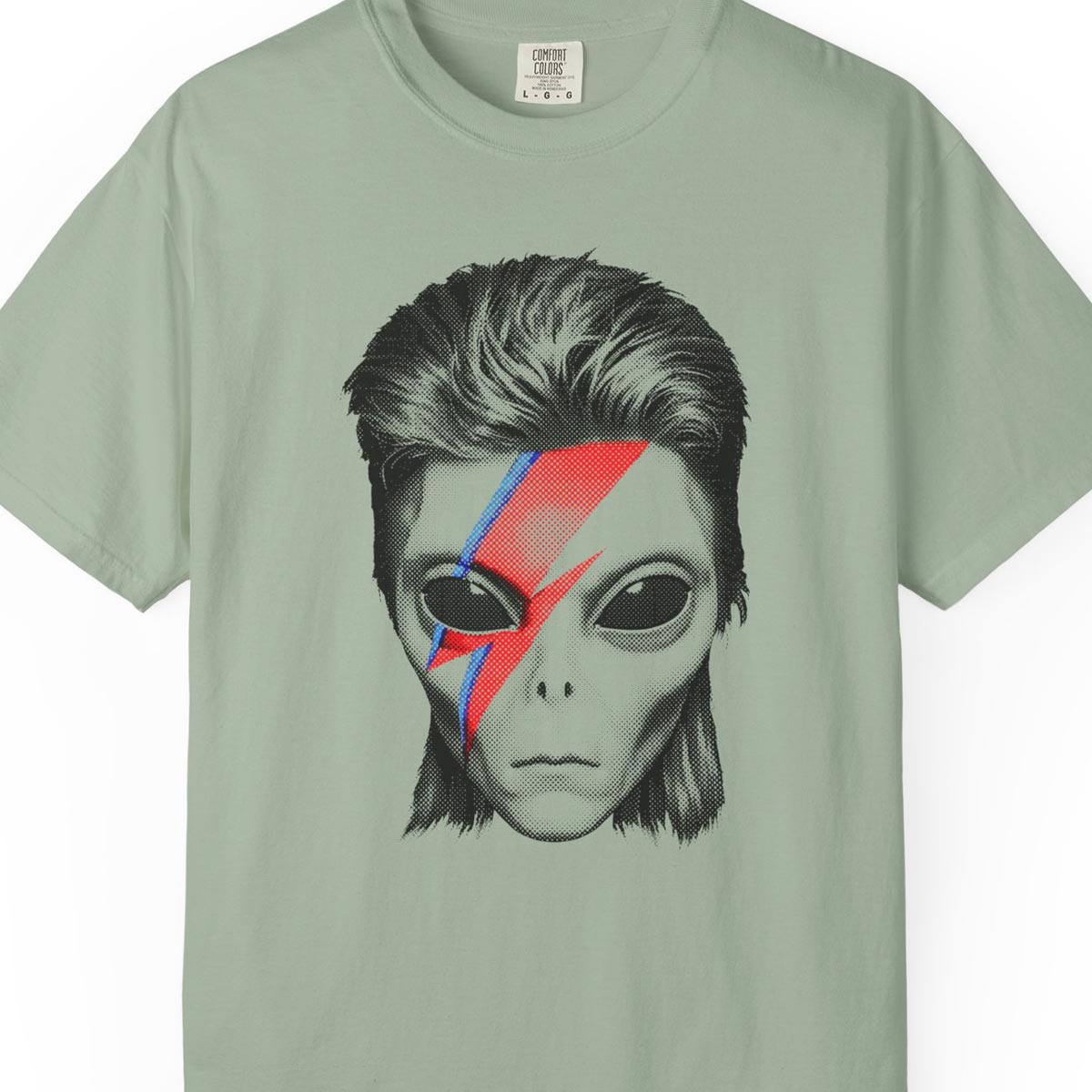 Alien Lightning Bolt Bowie-Inspired T-Shirt