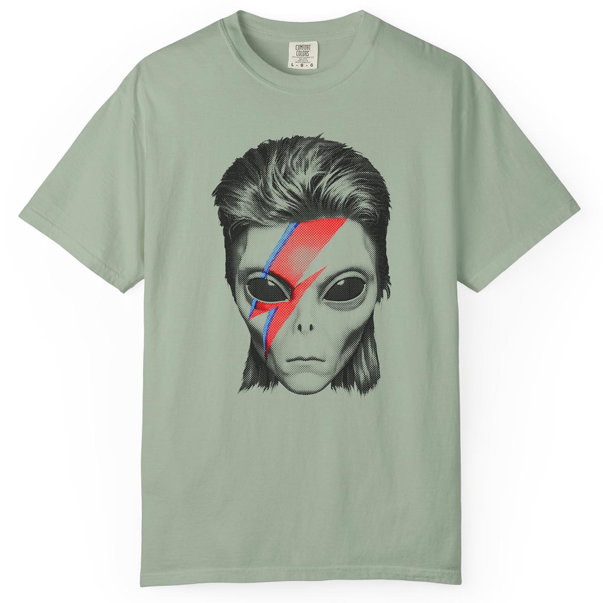 Alien Lightning Bolt Bowie-Inspired T-Shirt