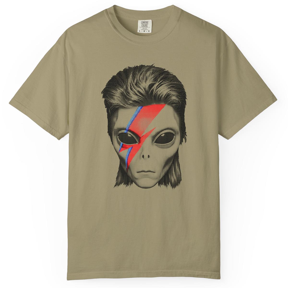 Alien Lightning Bolt Bowie-Inspired T-Shirt