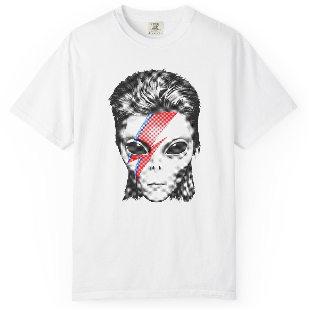 Alien Lightning Bolt Bowie-Inspired T-Shirt