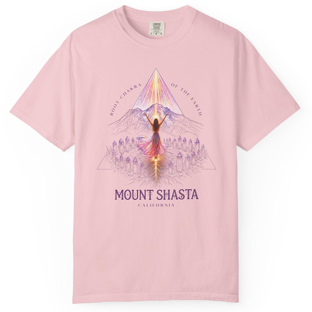 Mount Shasta Root Chakra of the Earth T-Shirt