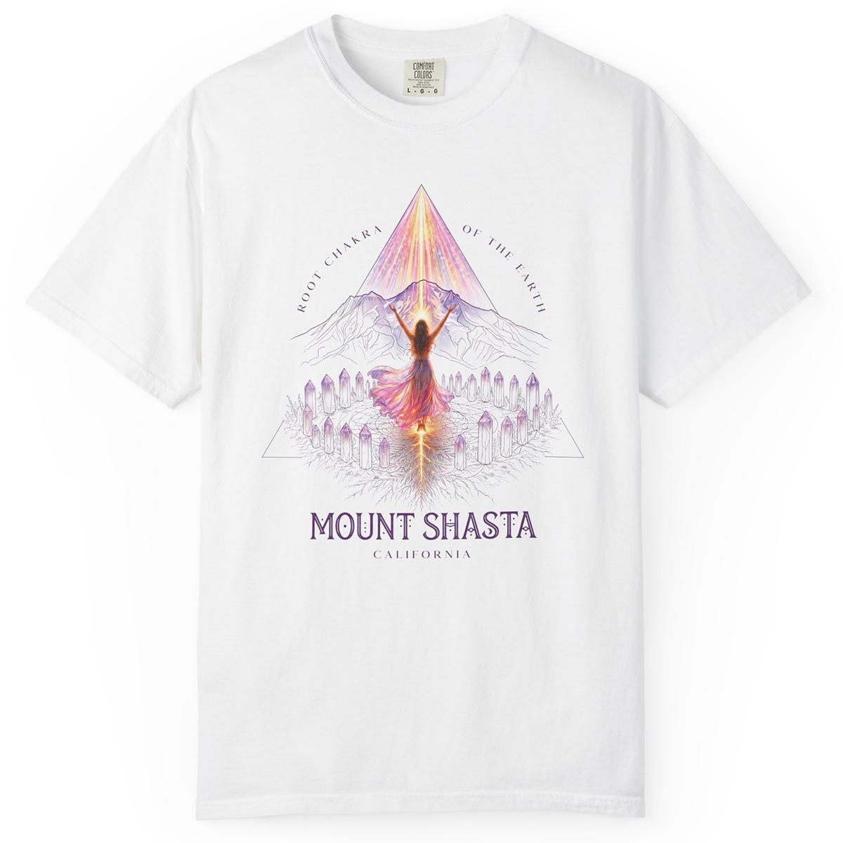 Mount Shasta Root Chakra of the Earth T-Shirt