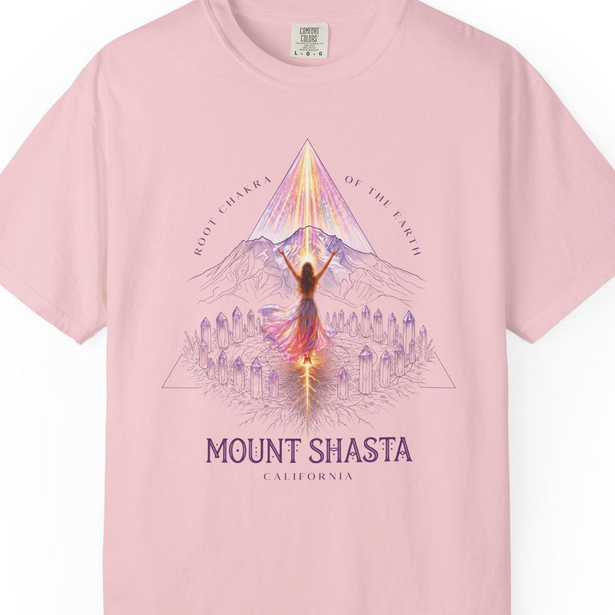 Mount Shasta Root Chakra of the Earth T-Shirt