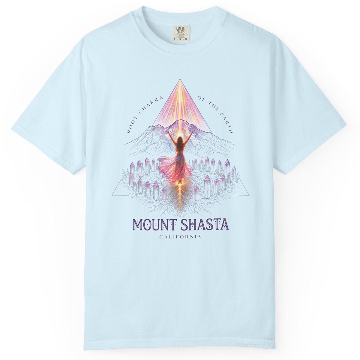 Mount Shasta Root Chakra of the Earth T-Shirt