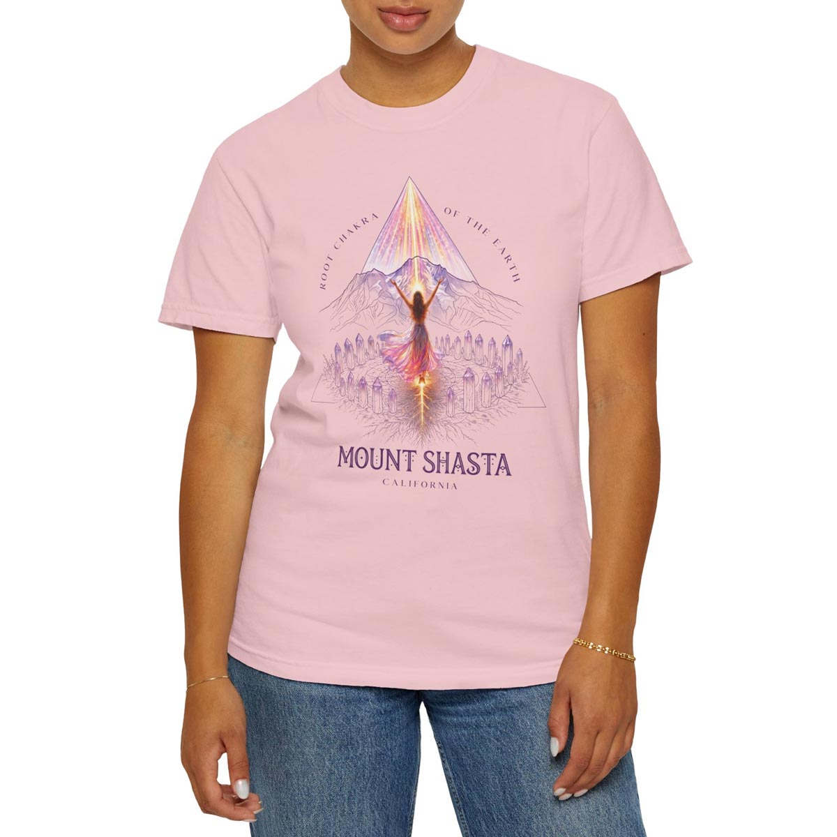 Mount Shasta Root Chakra of the Earth T-Shirt