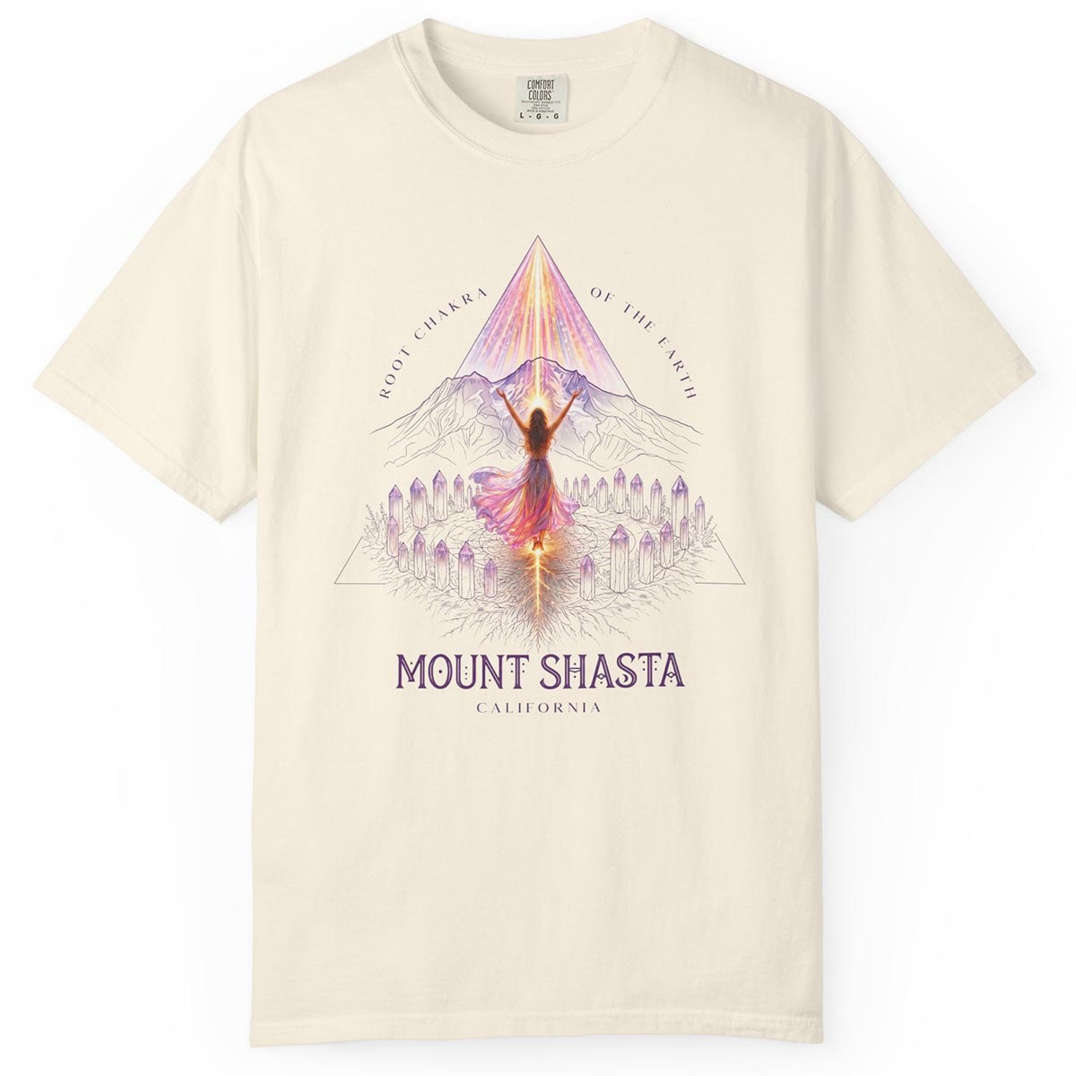 Mount Shasta Root Chakra of the Earth T-Shirt