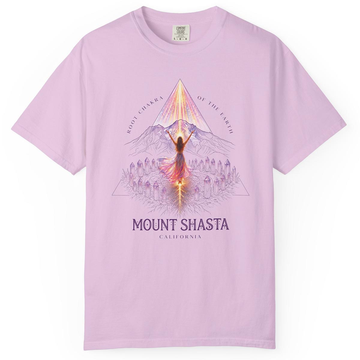 Mount Shasta Root Chakra of the Earth T-Shirt
