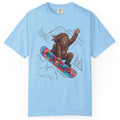 Bigfoot Mount Shasta Snowboarding T-Shirt
