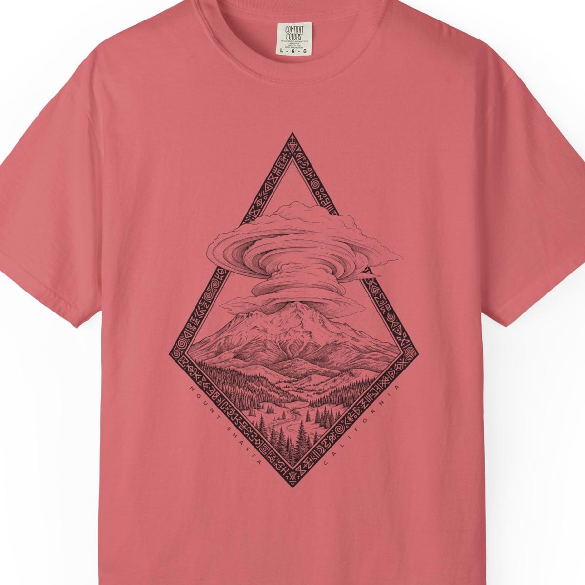 Mount Shasta Lenticular Clouds T-Shirt