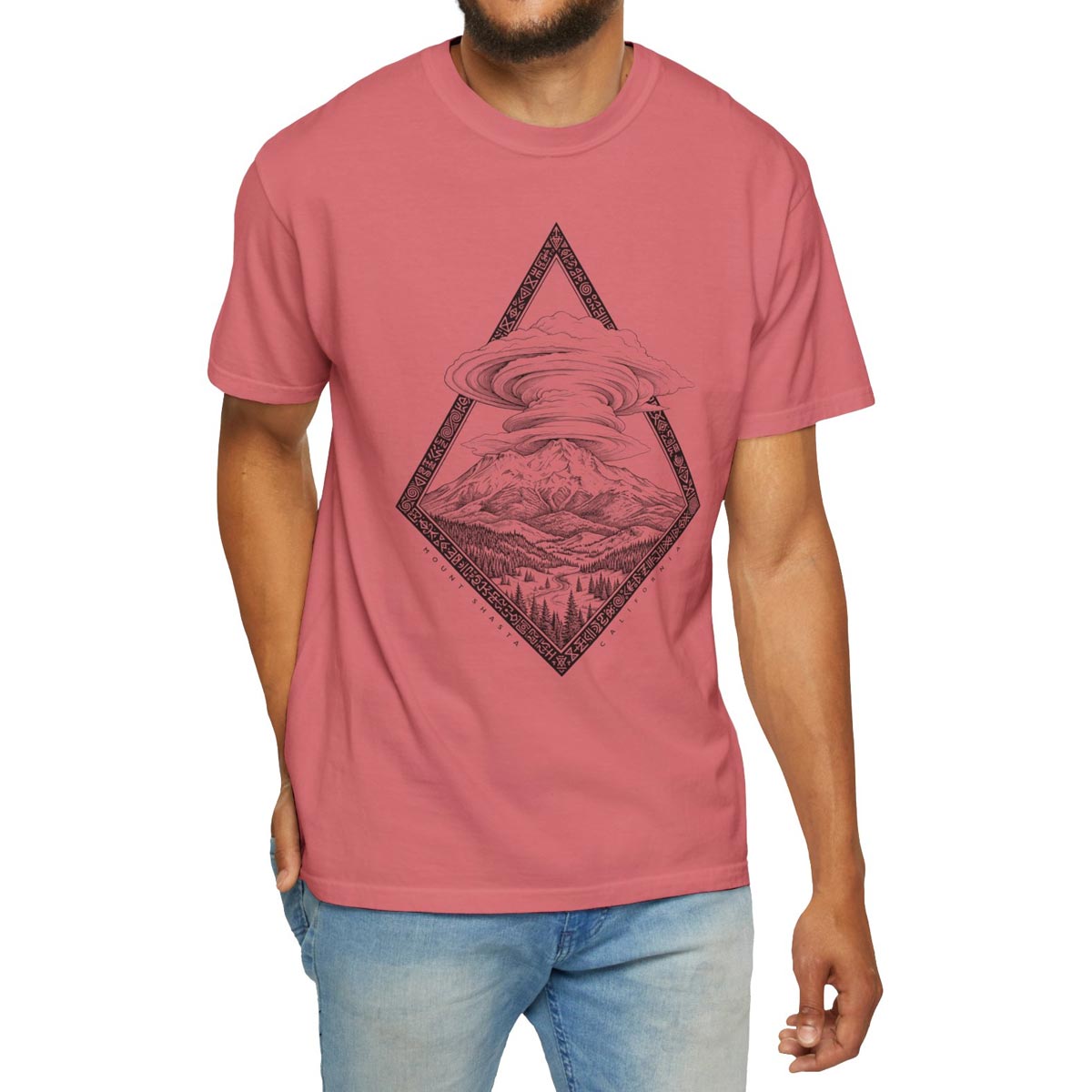 Mount Shasta Lenticular Clouds T-Shirt