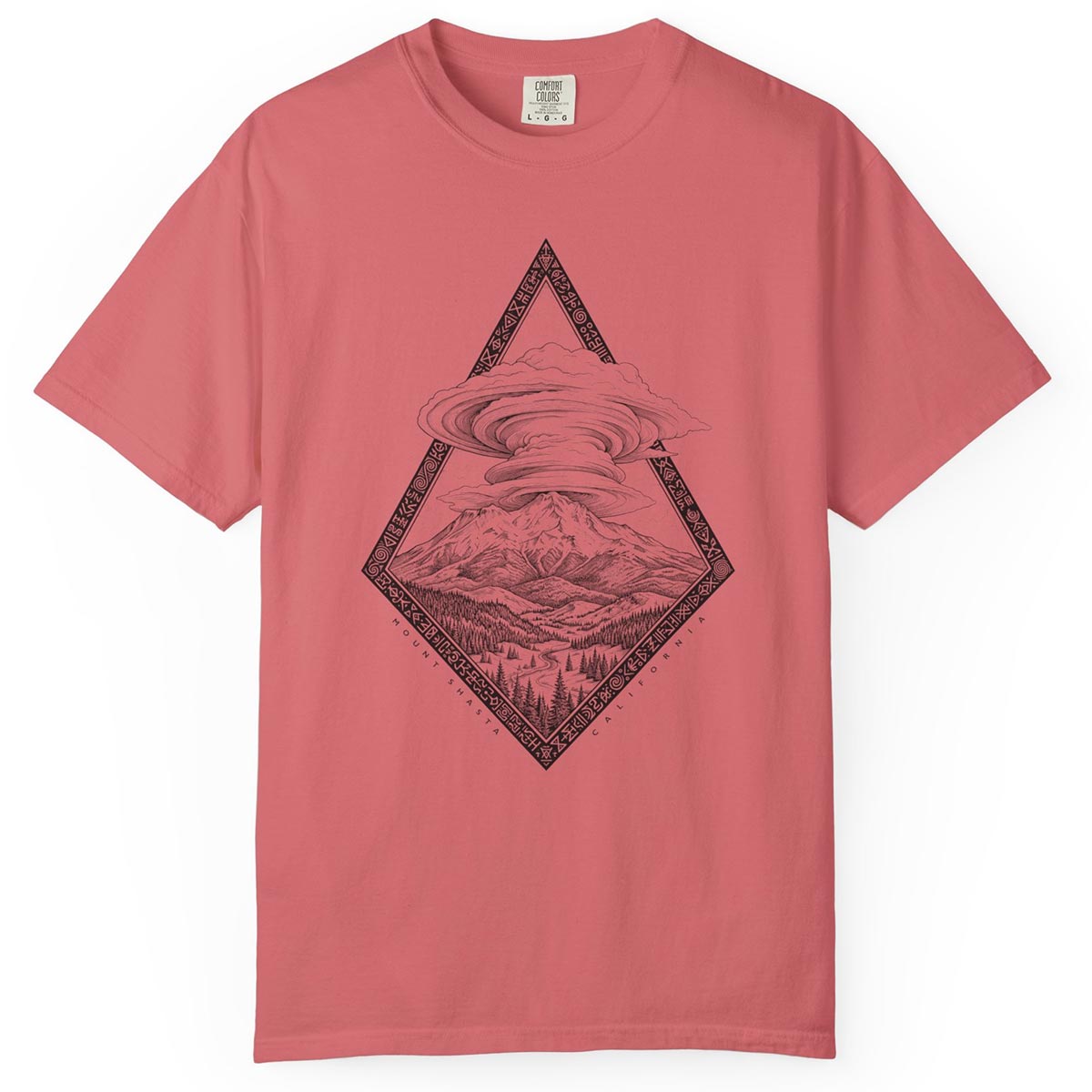 Mount Shasta Lenticular Clouds T-Shirt