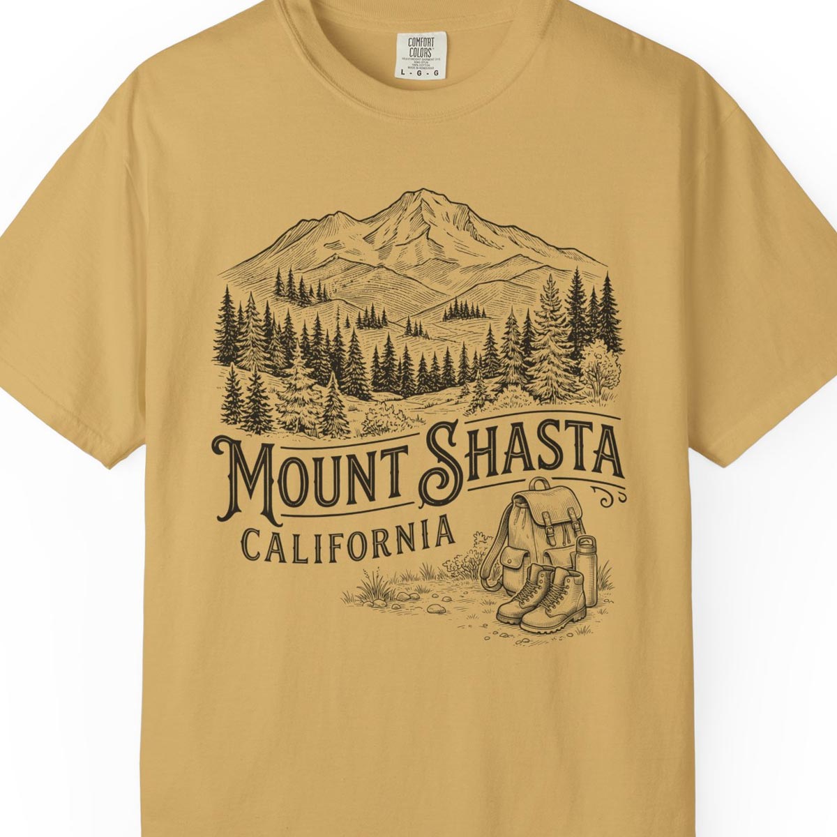 Mount Shasta California Hiking T-Shirt