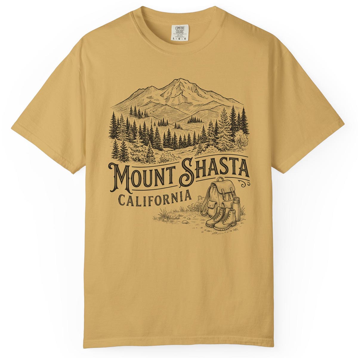 Mount Shasta California Hiking T-Shirt