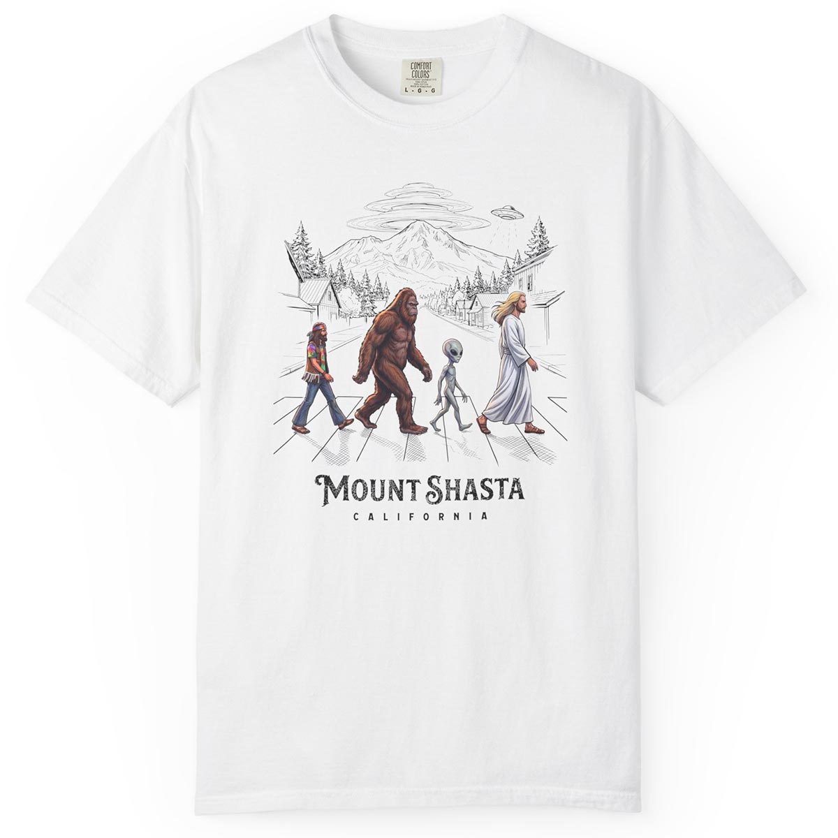 Mount Shasta Legends Crosswalk T-Shirt