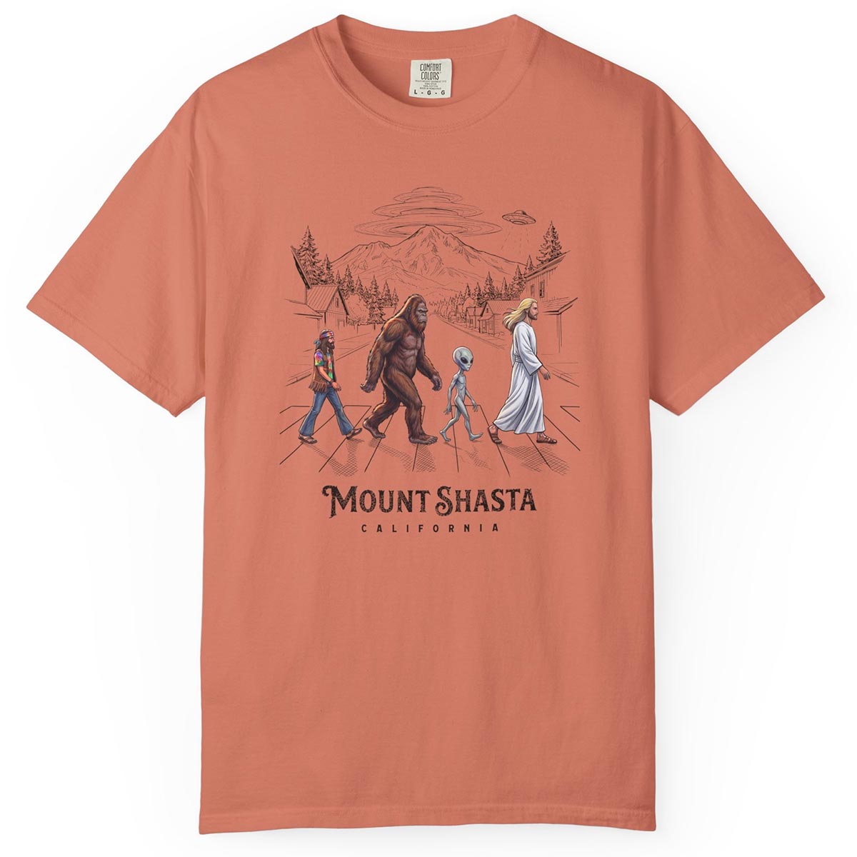 Mount Shasta Legends Crosswalk T-Shirt