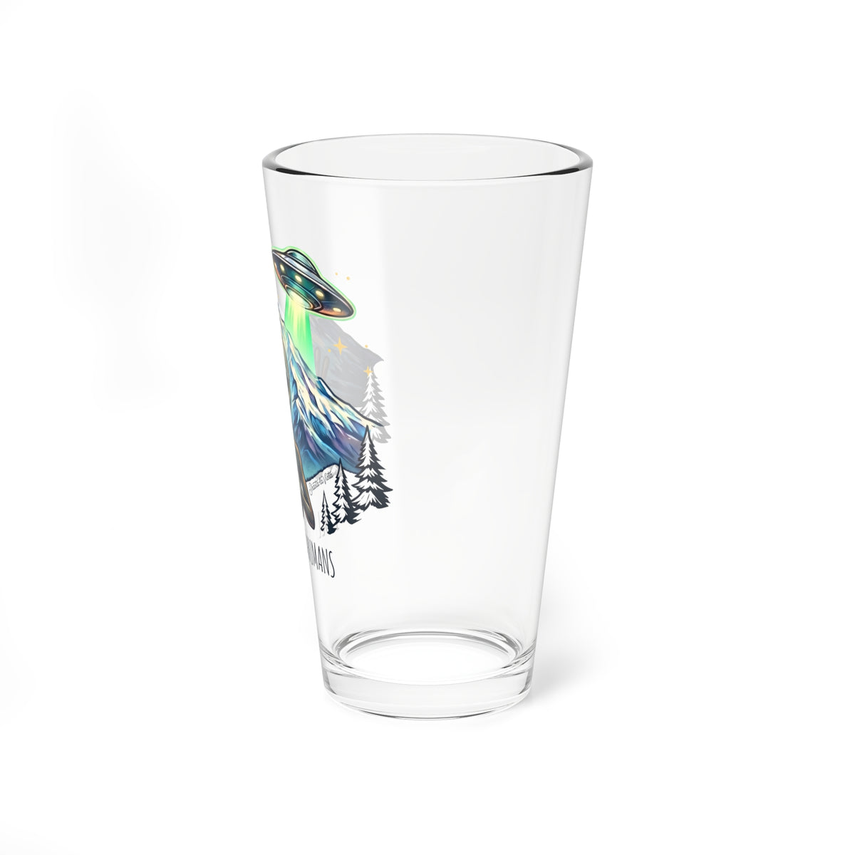 I Believe in Humans Pint Glass (16oz)