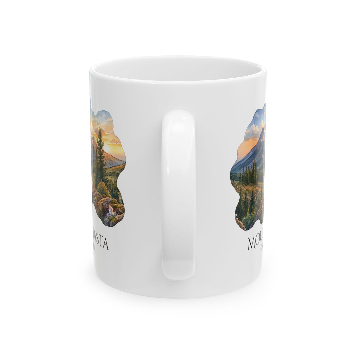 Mount Shasta Crystals White Coffee Mug (11oz, 15oz)